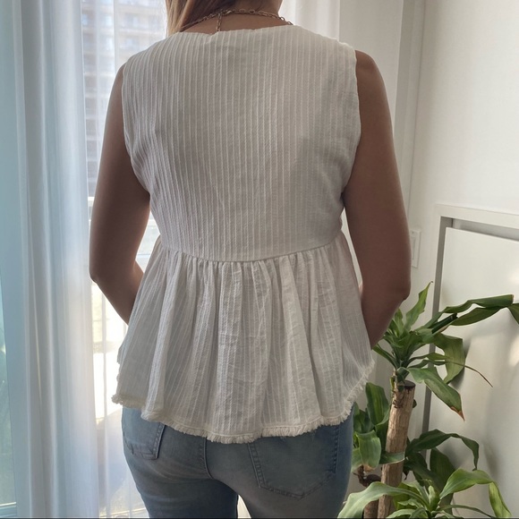 Brand New Summery White Top Eggshell - Picture 6 of 9